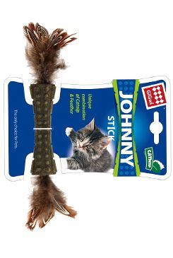 Hračka mačka GiGwi Johnny Stick Catnip s pierkami