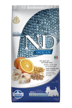 N & D OCEAN DOG LG Adult Mini Codfish & Orange