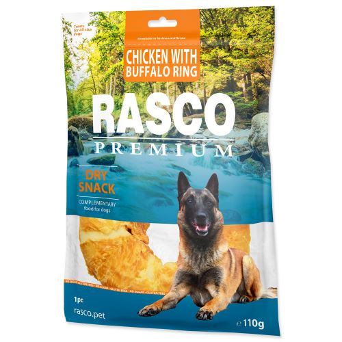 Pochúťka RASCO Premium kruh bůvolí obalený kuracím mäsom 110g