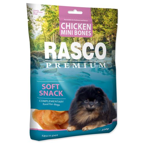 Pochúťka RASCO Premium mini kosti z kuracieho mäsa 230g