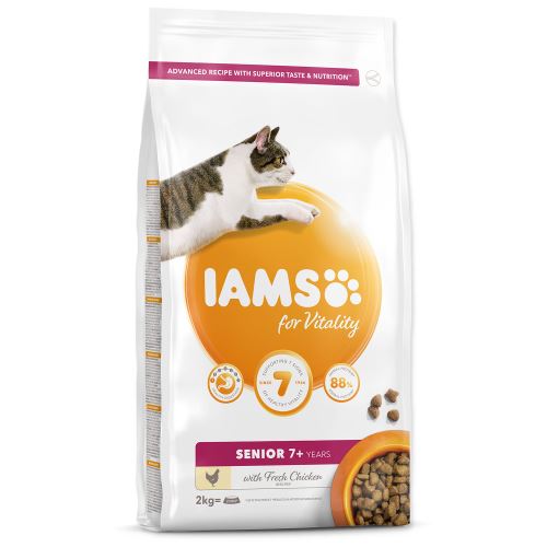 IAMS for Vitality Senior Cat Food with Fresh Chicken