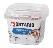 ONTARIO snack pre mačky salmon bits 75g