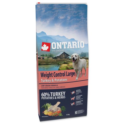 ONTARIO Dog Large Weight Control Turkey & Potatoes & Herbs