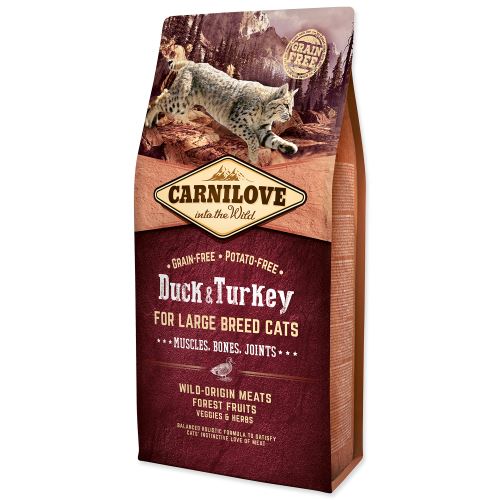 CARNILOVE Duck and Turkey Large Breed cats - Muscles, Bones, Joints