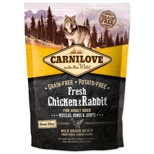 CARNILOVE Fresh Chicken & Rabbit Muscles, Bones & Joints for Adult dogs