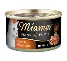 MIAMOR Feine Filets tuniak + prepeličie vajcia v želé 100g