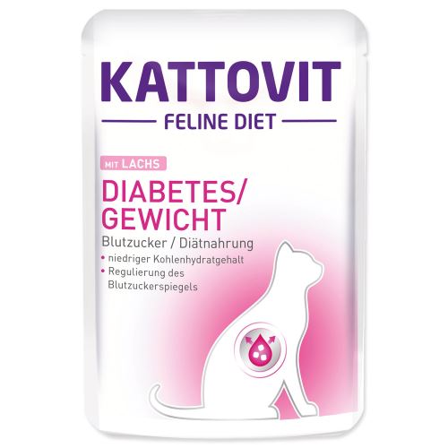 Kapsička Kattovit Diabetes losos 85g