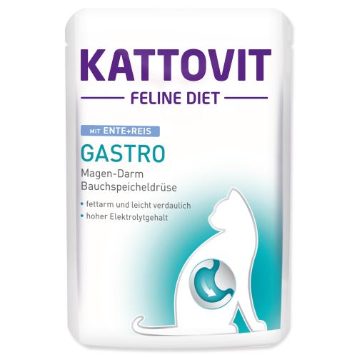 Kapsička Kattovit Gastro kačica + ryža 85g