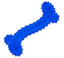 DOG FANTASY kosť gumová modrá 11 cm 1ks
