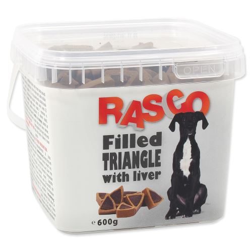 RASCO Dog plnené trojuholníčky s pečeňou 750g